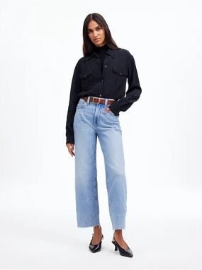 Madewell The Perfect Vintage Wide Leg Crop Jean Denim Women’s 30 TALL